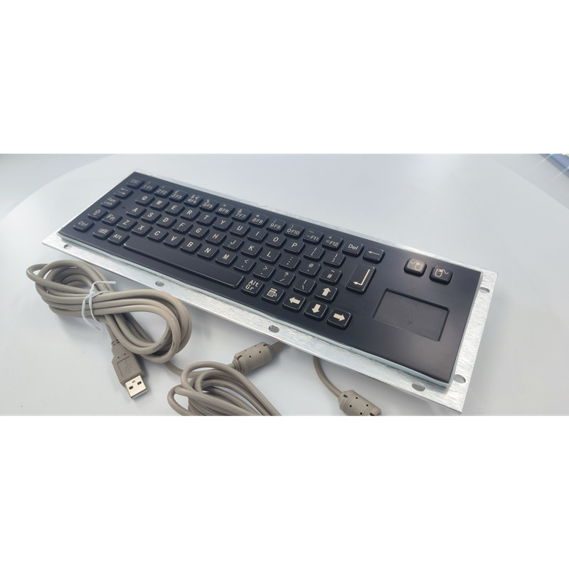 Black Color Wired Keyboard With Touchpad Stainless Steel 304 vật liệu bền