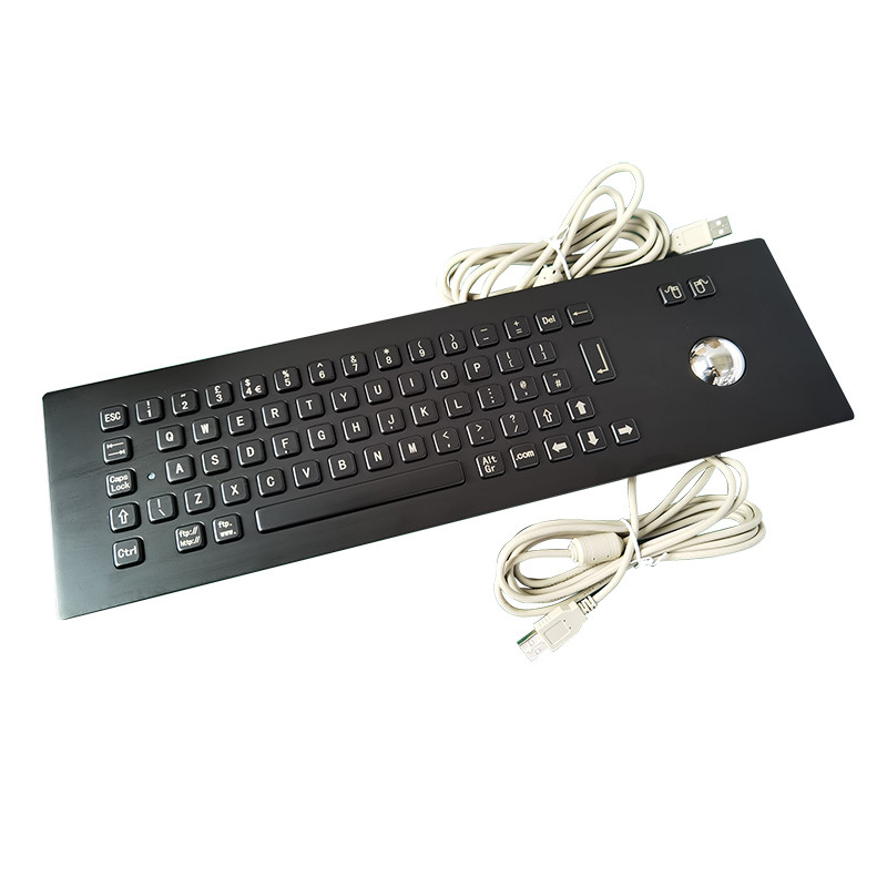 Màu đen IP65 Ki-băng thép không gỉ chống nước với 67 phím