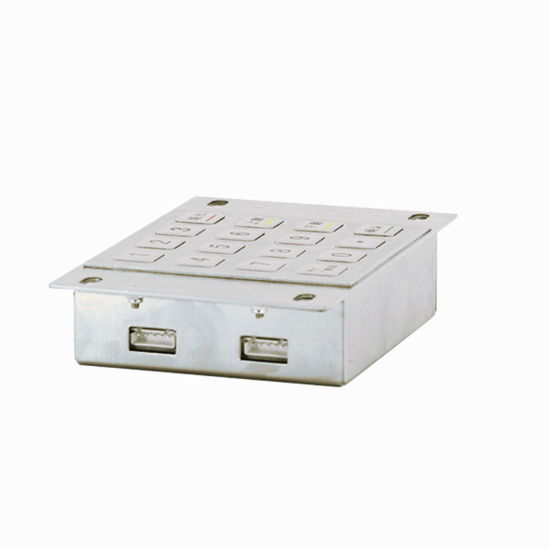 IP65 Stainless Steel ATM mã hóa Metal Pin Pad với 16 chìa khóa cho Kiosk thanh toán tự phục vụ