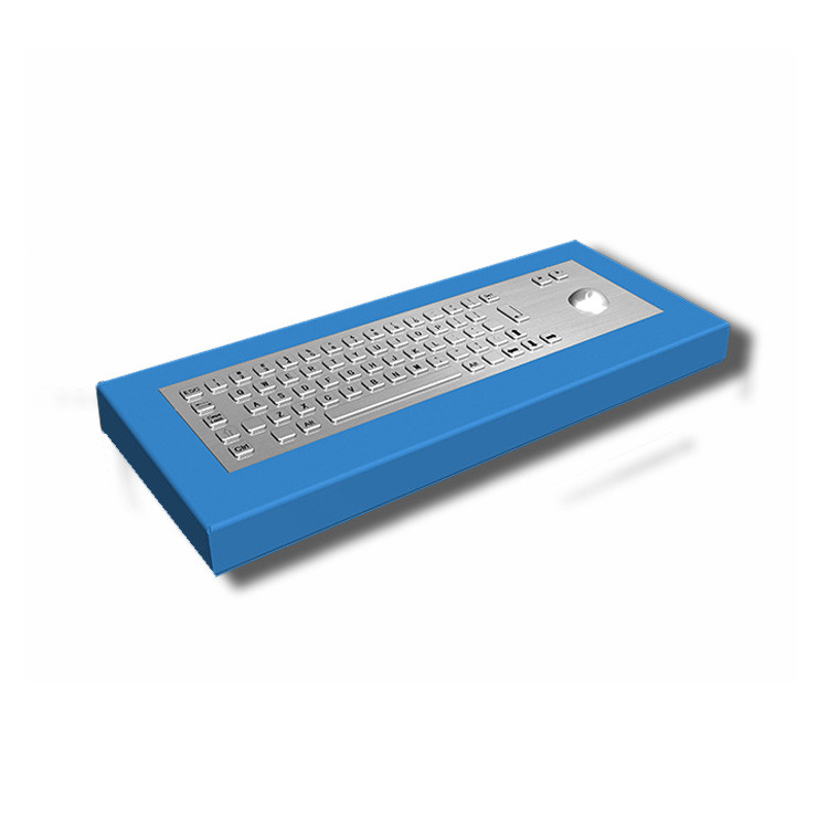 65 phím bàn làm việc IK07 IP65 Bàn phím công nghiệp thép không gỉ với Trackball cho Kiosk tự phục vụ