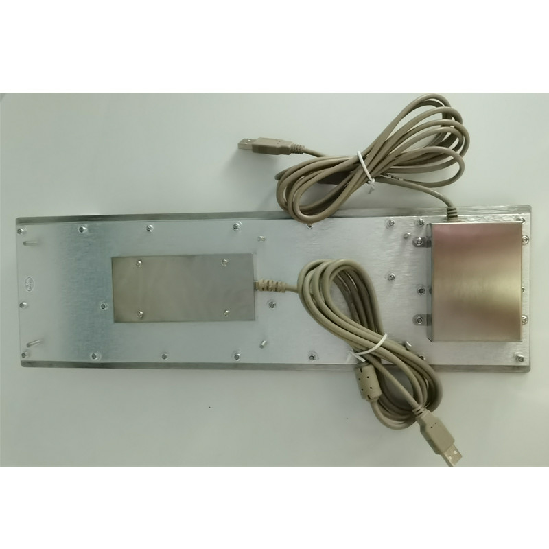 Industrial IP65 Stainless Steel Metal Keyboard With Trackball Input Device For Self-Service Kiosk (Bảng phím kim loại không gỉ công nghiệp với thiết bị đầu vào Trackball cho quầy tự phục vụ)