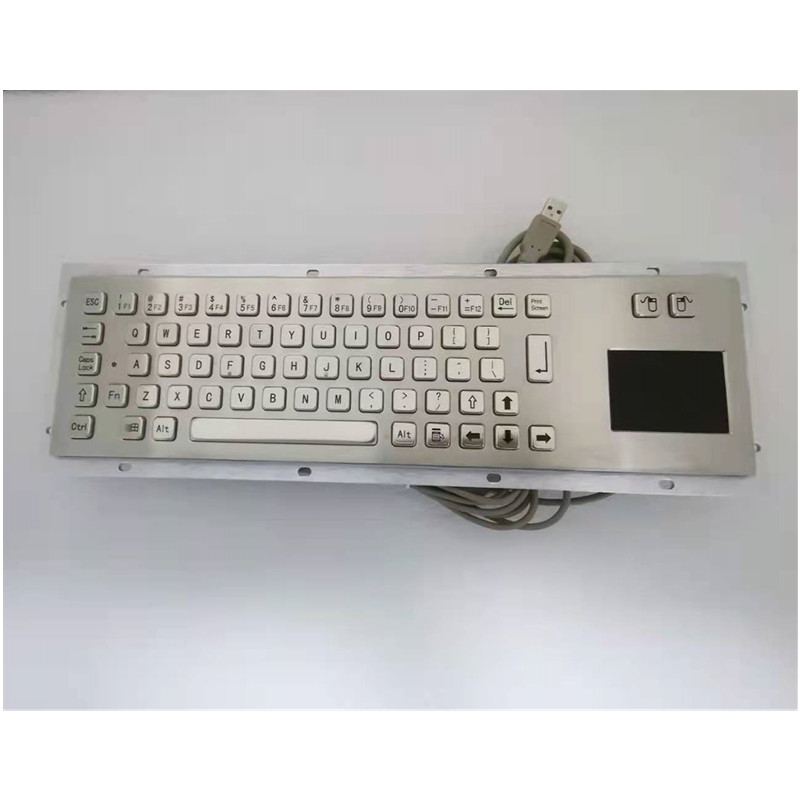 Bàn phím kim loại công nghiệp bằng thép không gỉ IP65 chống bụi với bàn phím cảm ứng cho máy bán hàng tự phục vụ