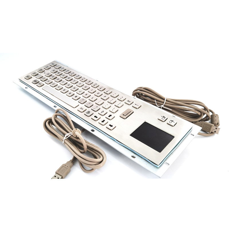 Bàn phím kim loại công nghiệp bằng thép không gỉ IP65 chống bụi với bàn phím cảm ứng cho máy bán hàng tự phục vụ
