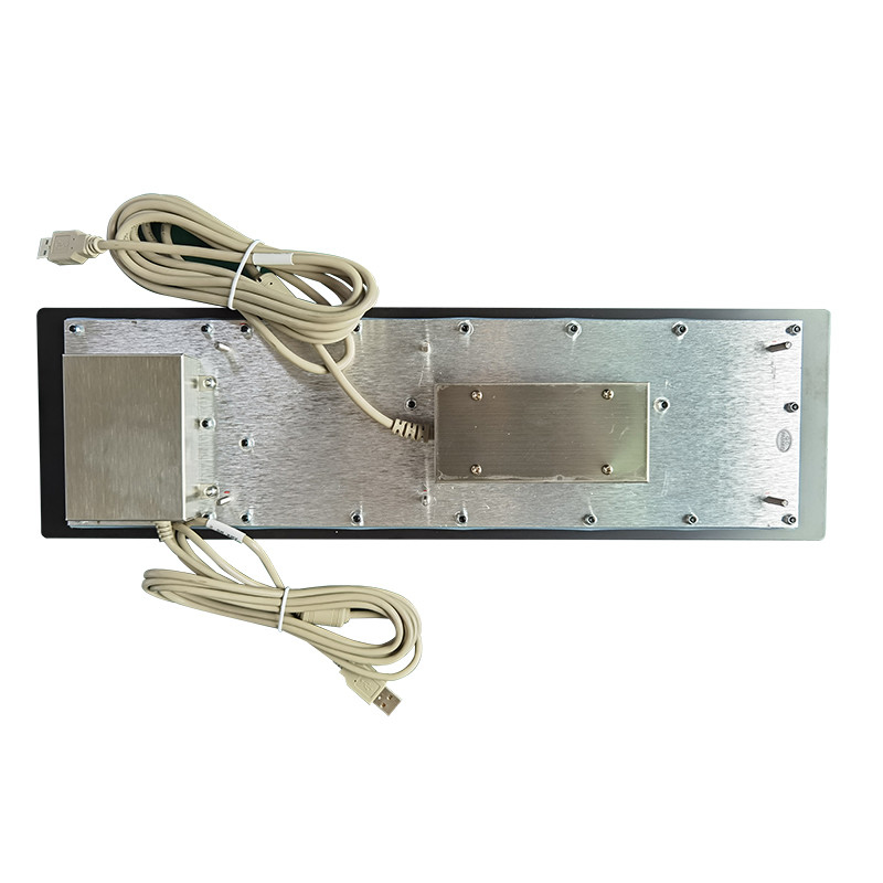 Self Service Kiosk Panel gắn bàn phím kim loại thép không gỉ màu đen với bố cục tùy chỉnh và giao diện USB